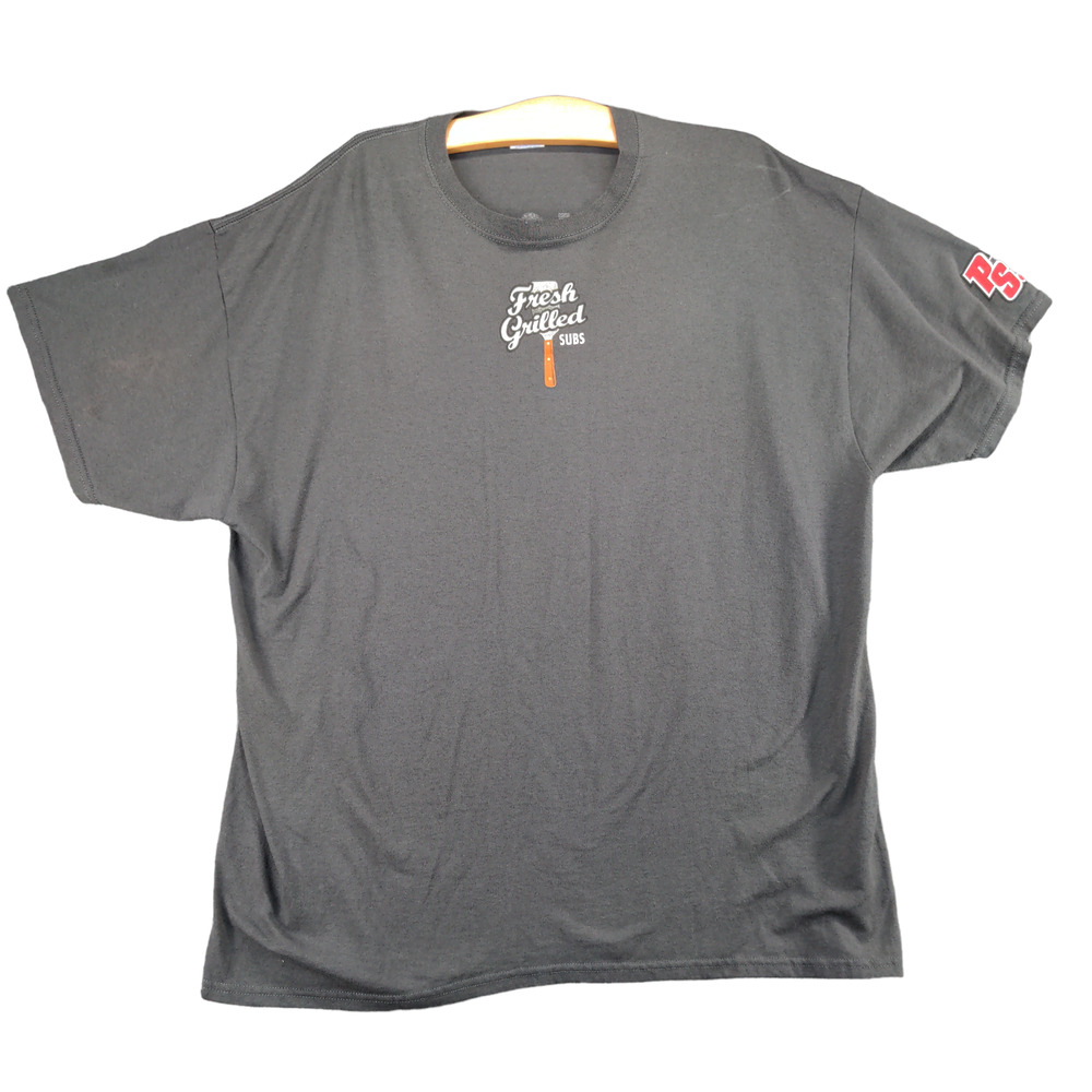 Jerzees Penn Station Active Fresh Grilled Subs East Coast T-Shirt Mens 2XL Gray